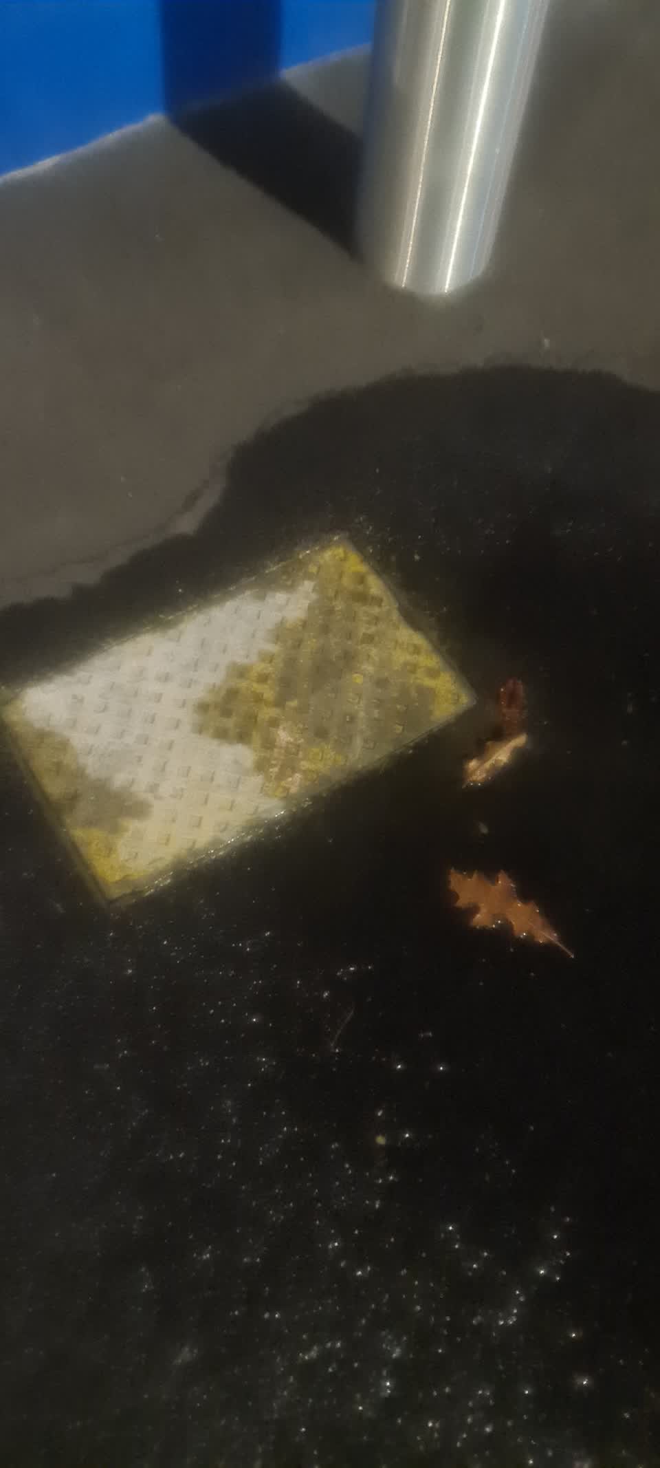 The photograph attached to this water leak report