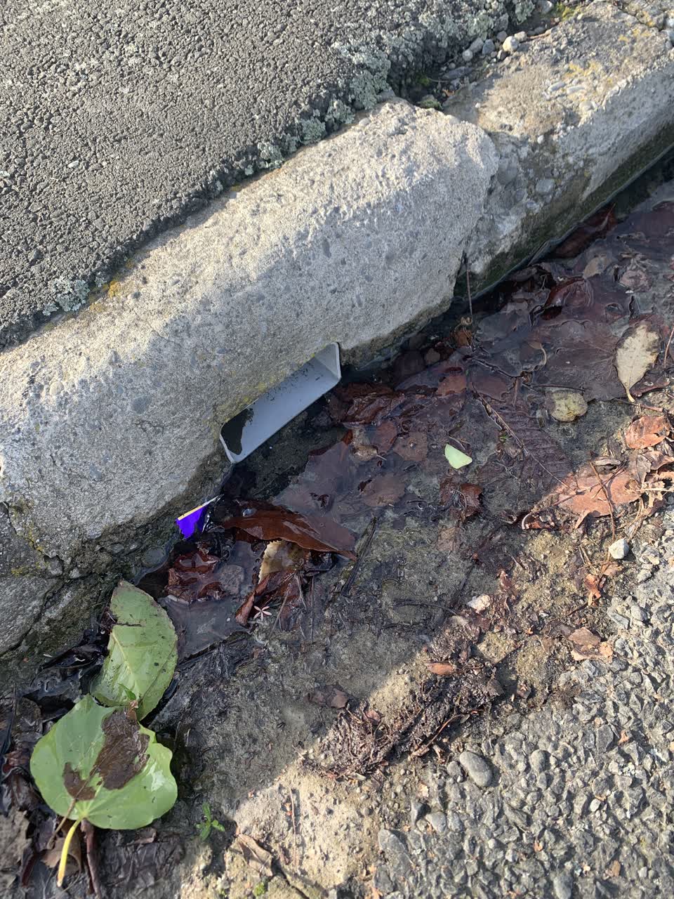 The photograph attached to this wastewater/stormwater report