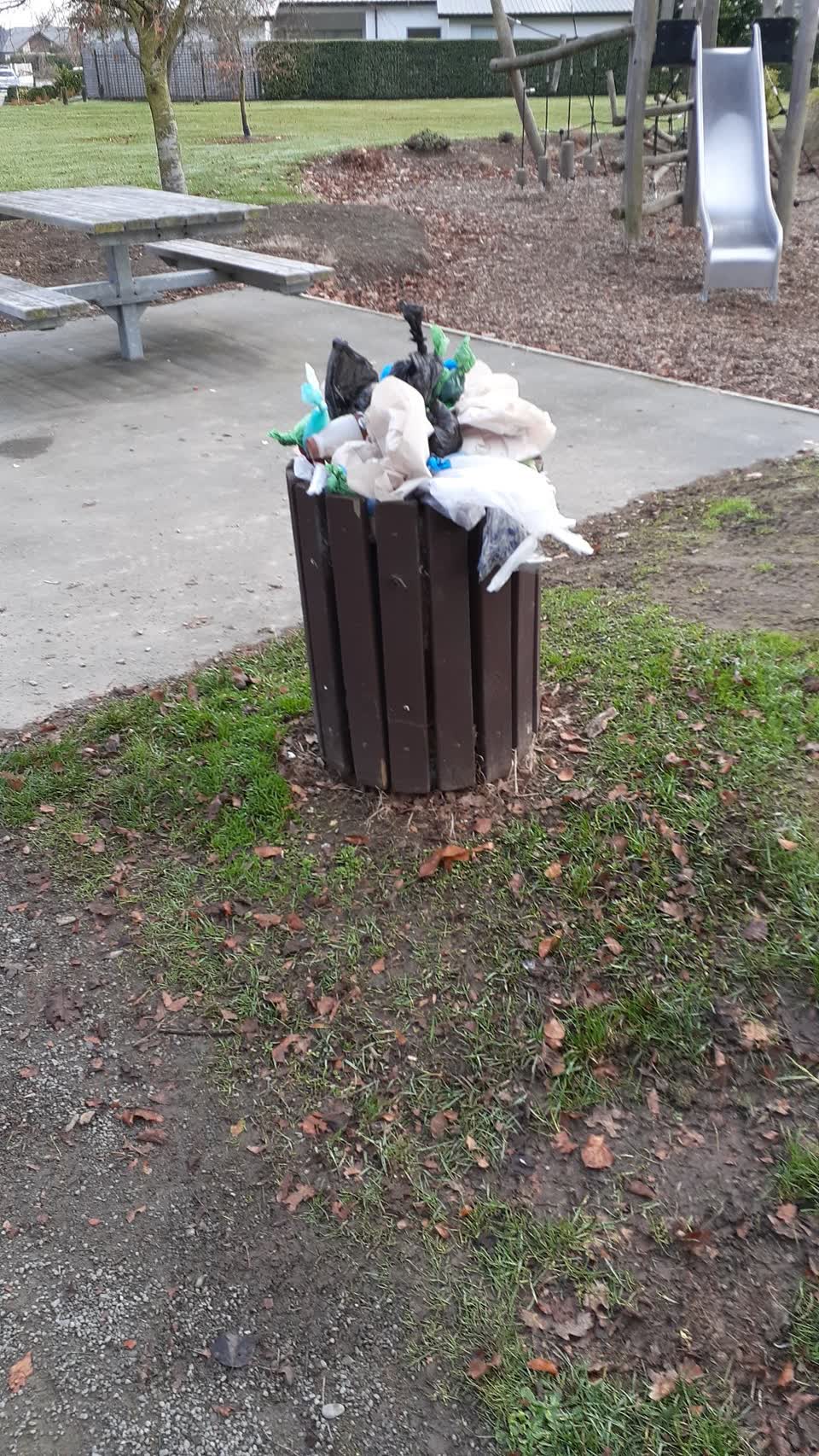 The photograph attached to this rubbish/recycling report