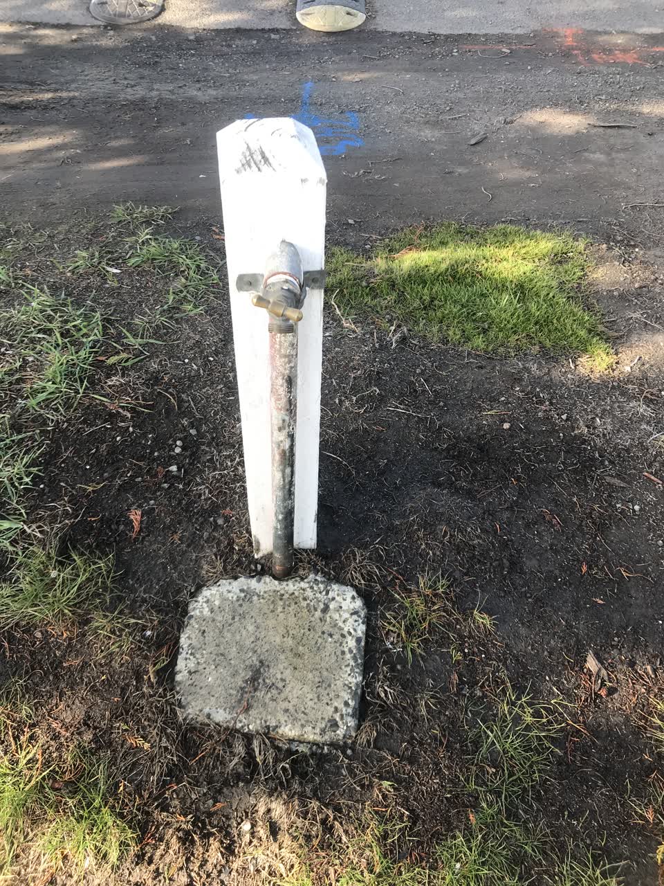The photograph attached to this water leak report