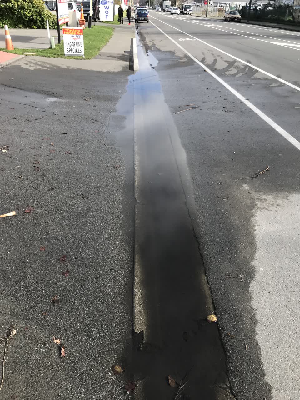 The photograph attached to this roading/streets report