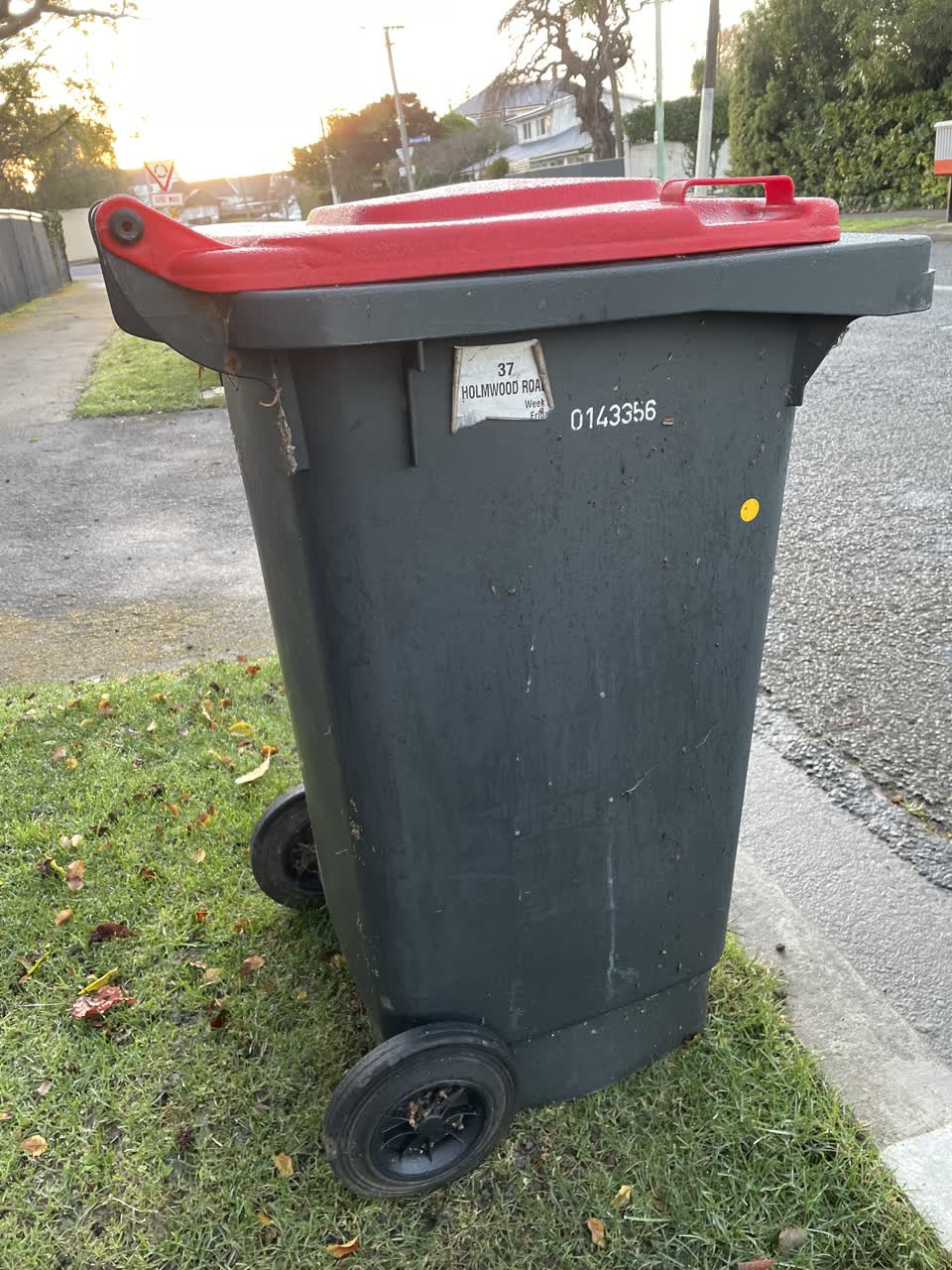 The photograph attached to this rubbish/recycling report