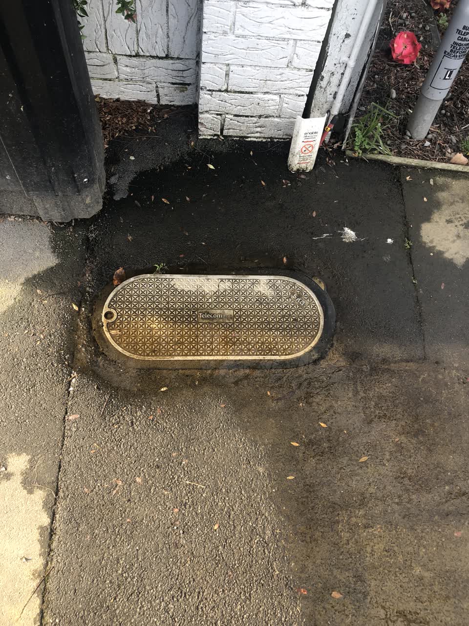 The photograph attached to this water leak report