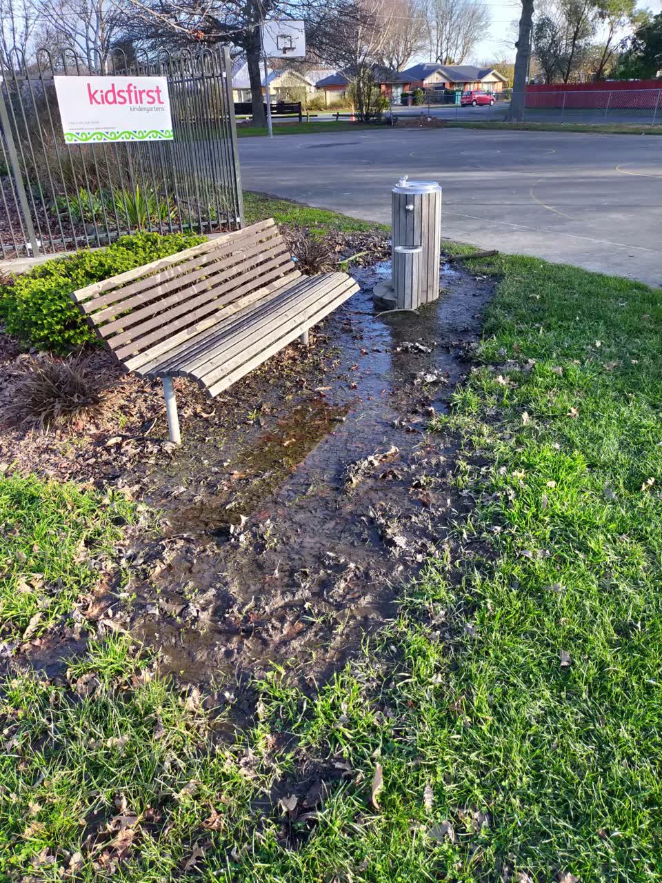 The photograph attached to this water leak report