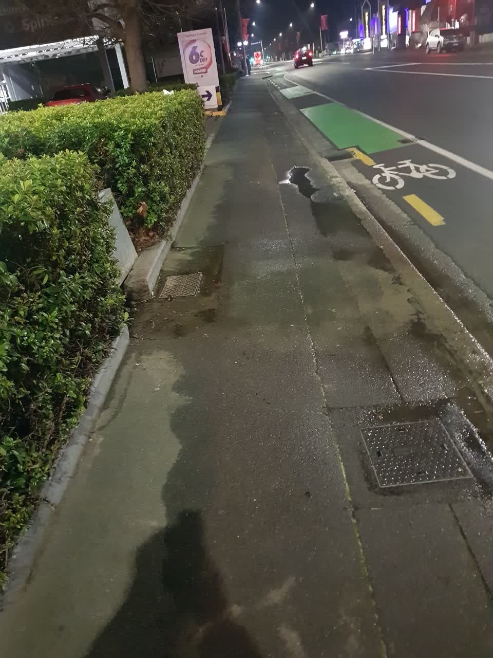The photograph attached to this roading/streets report
