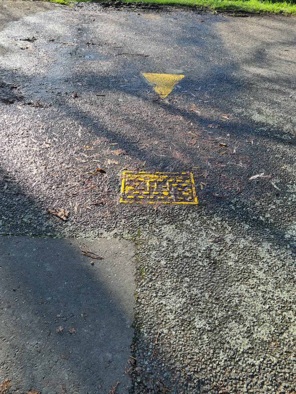The photograph attached to this water leak report