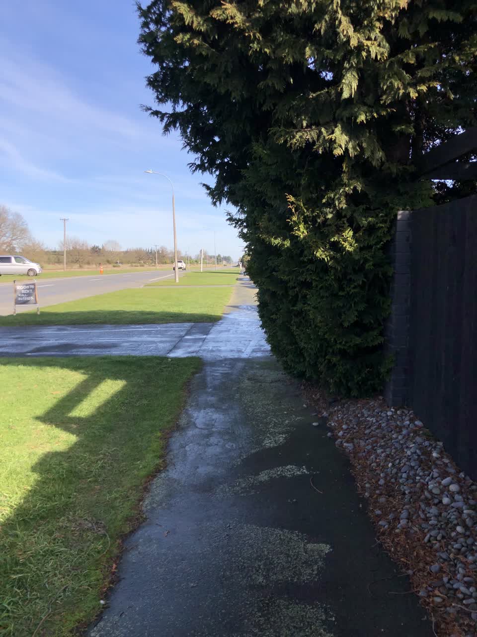 The photograph attached to this roading/streets report