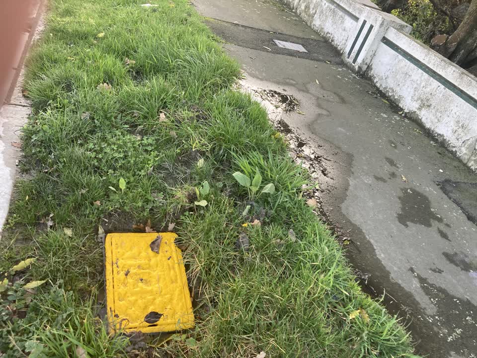 The photograph attached to this water leak report