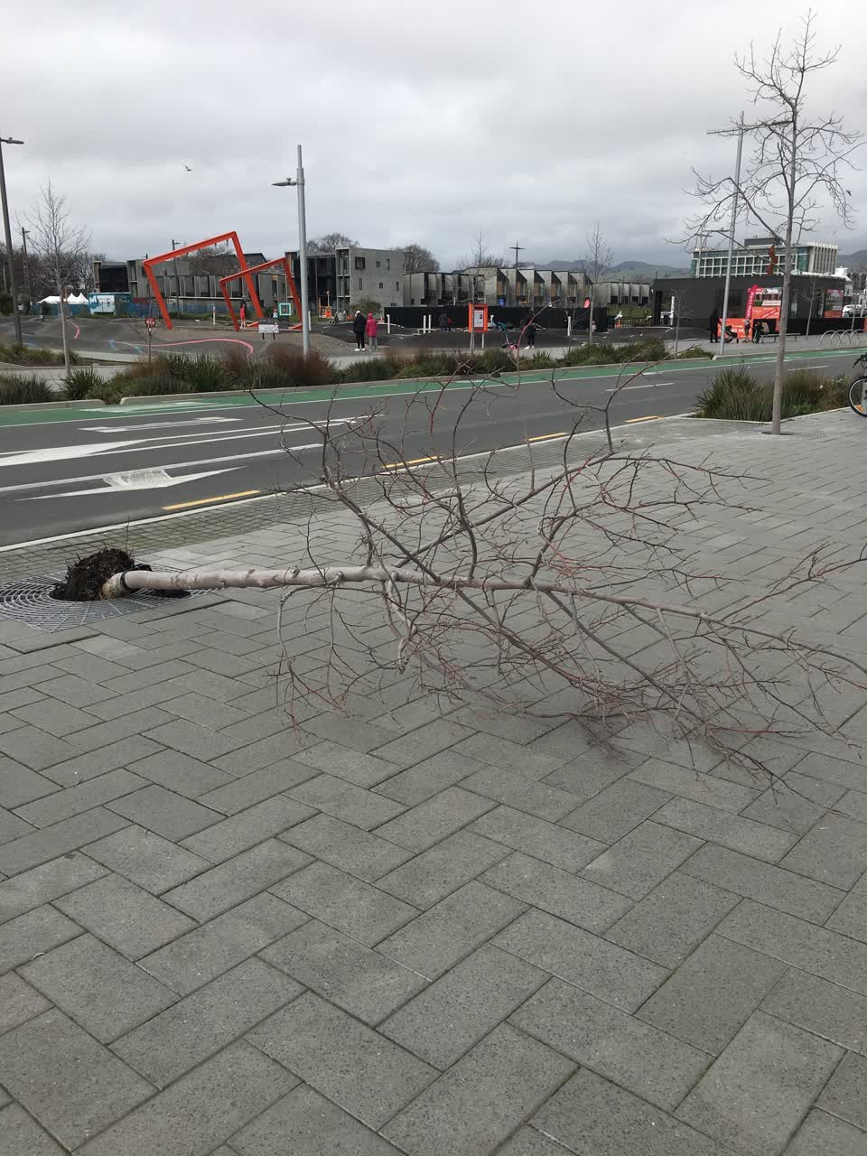 The photograph attached to this roading/streets report