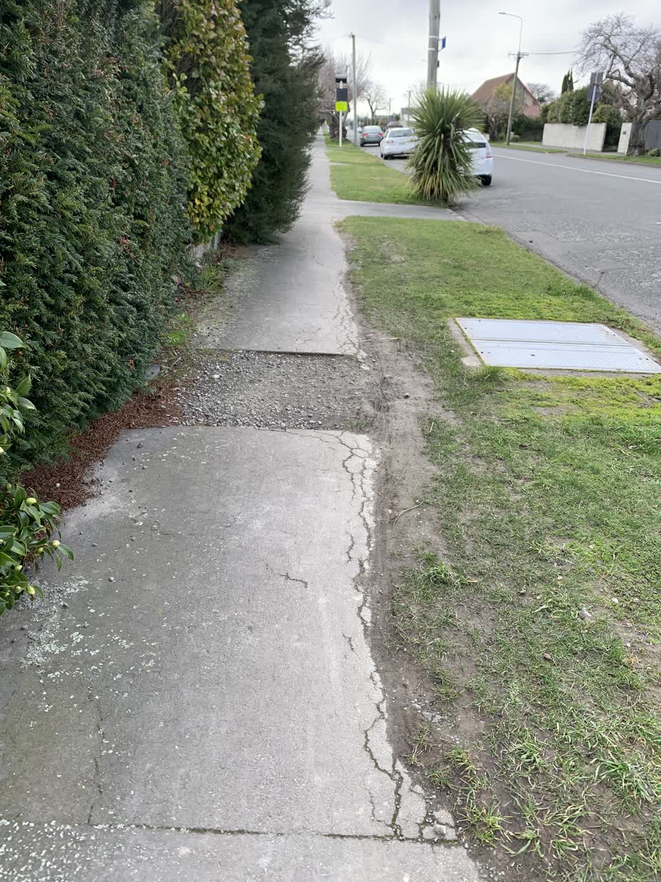 The photograph attached to this roading/streets report