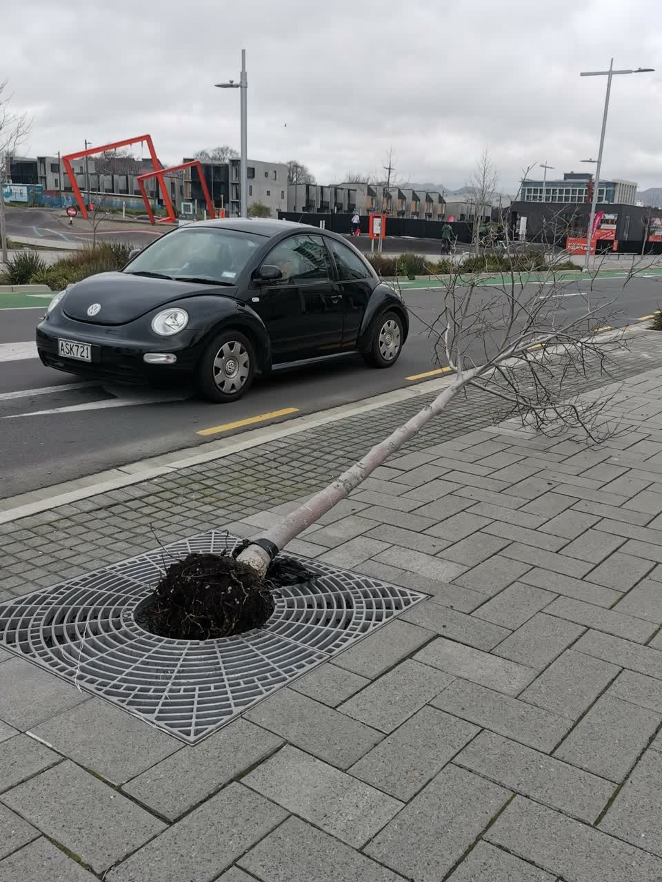 The photograph attached to this roading/streets report