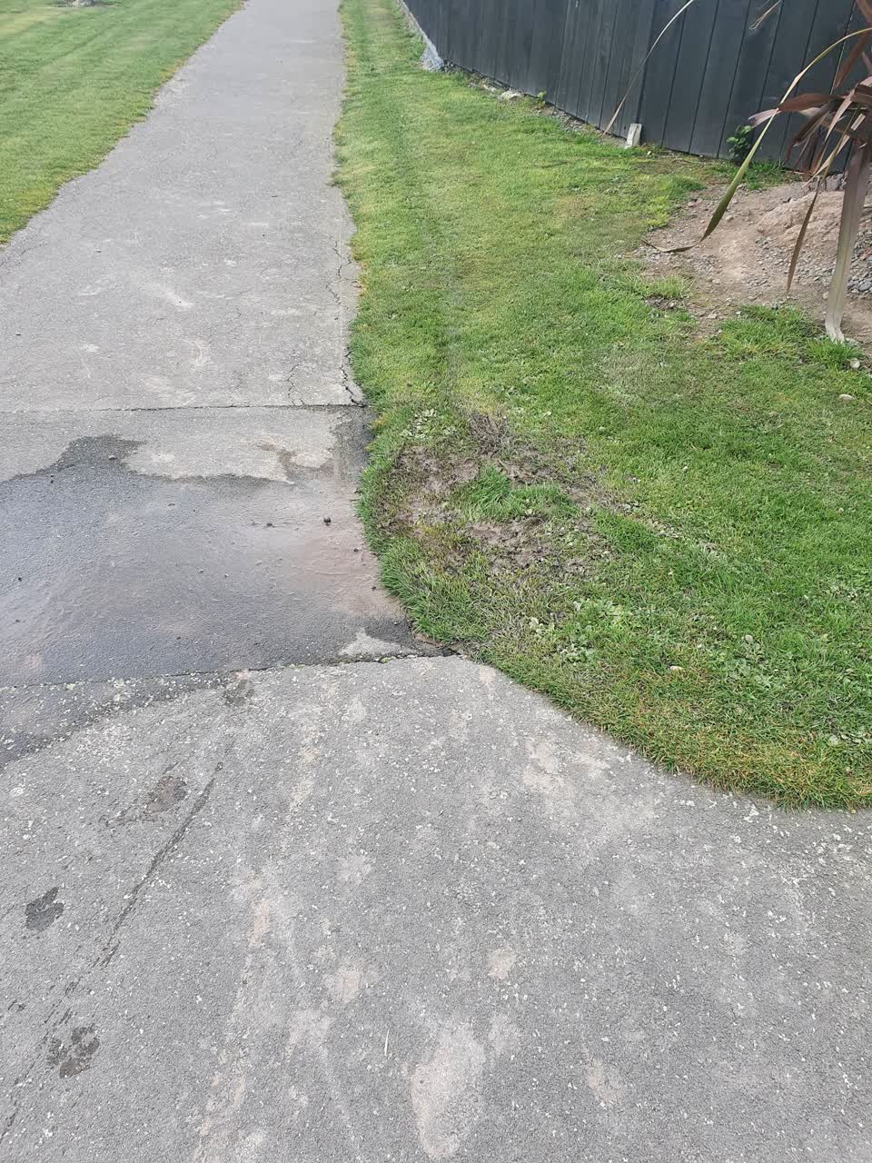 The photograph attached to this water leak report