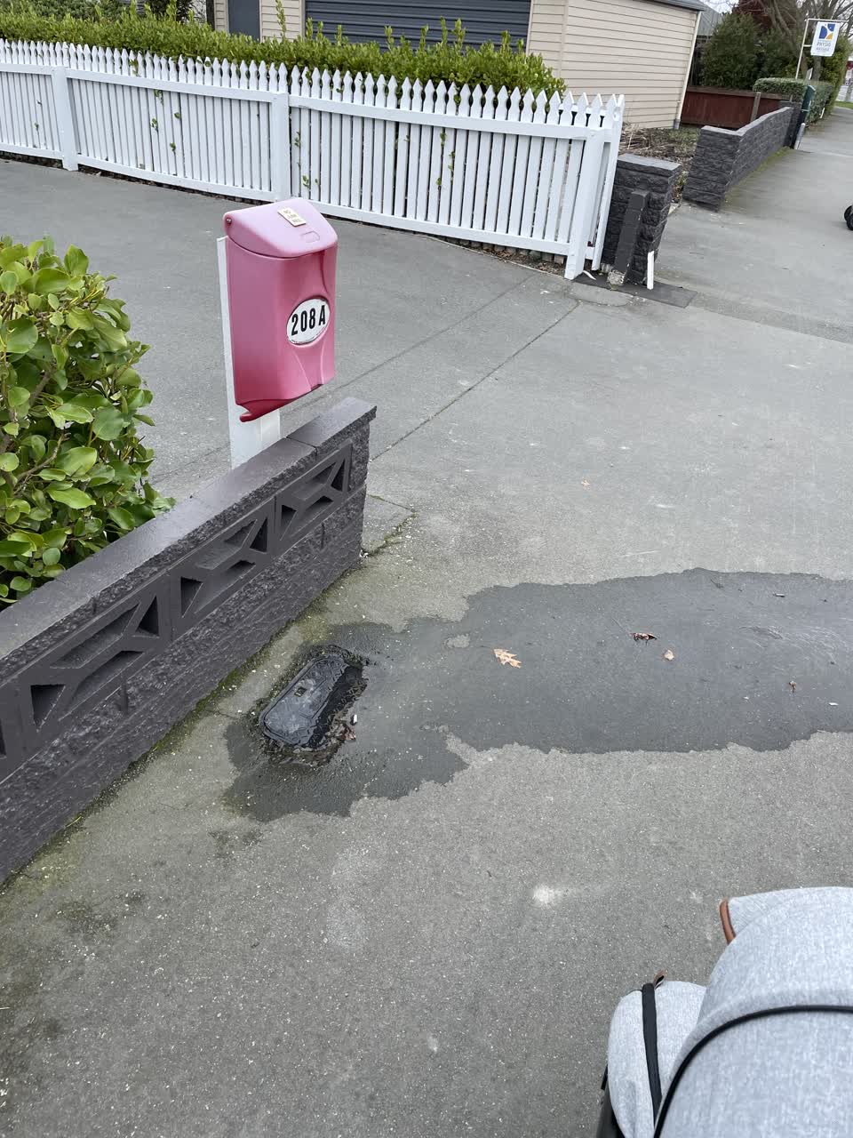 The photograph attached to this water leak report