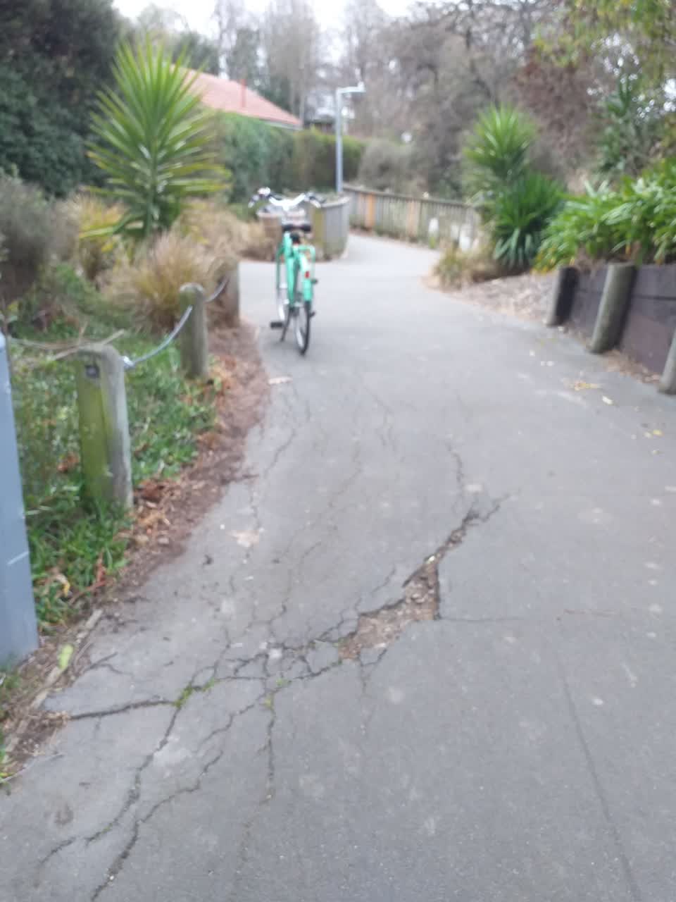 The photograph attached to this roading/streets report