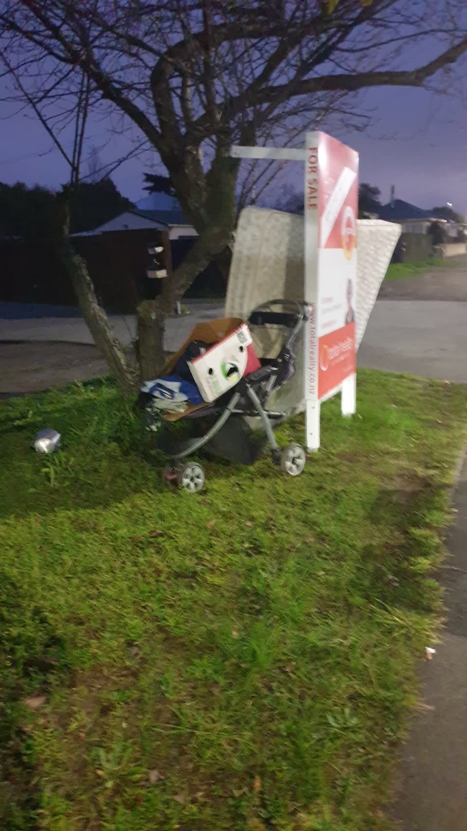 The photograph attached to this rubbish/recycling report
