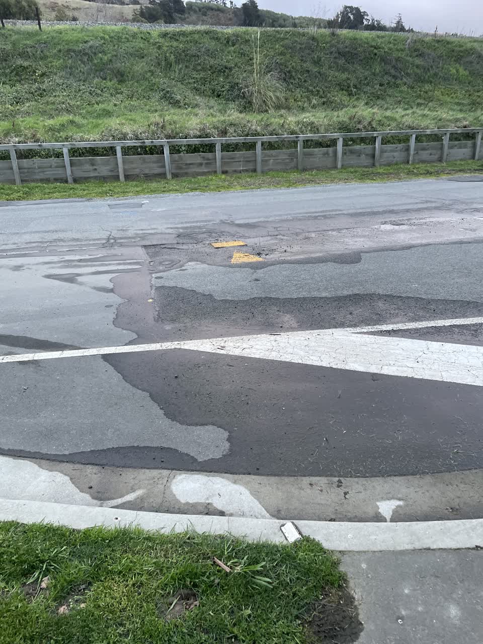 The photograph attached to this water leak report