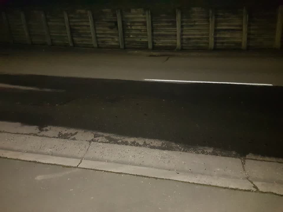 The photograph attached to this water leak report