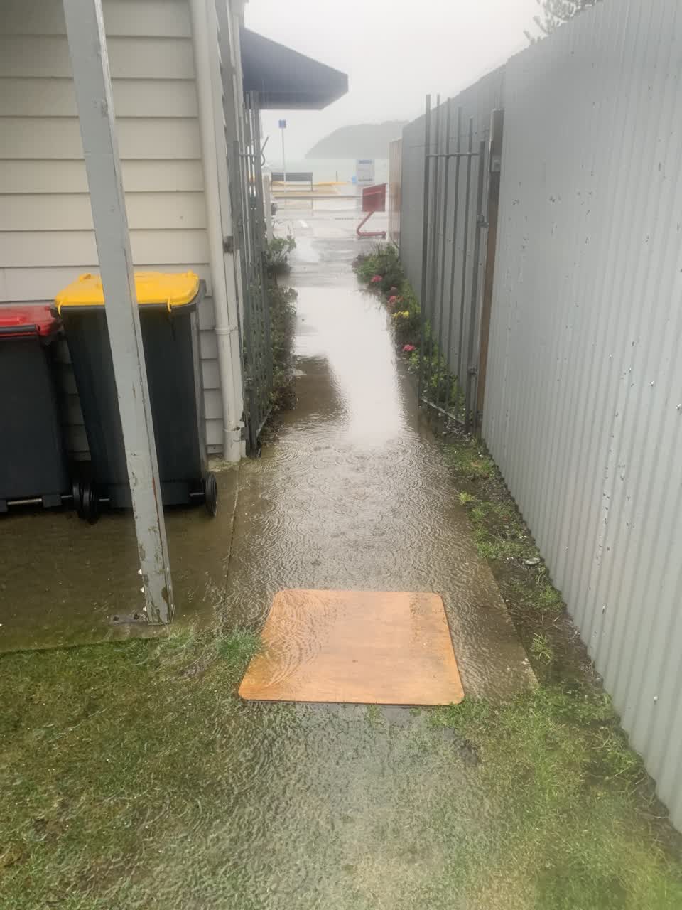 The photograph attached to this flooding report