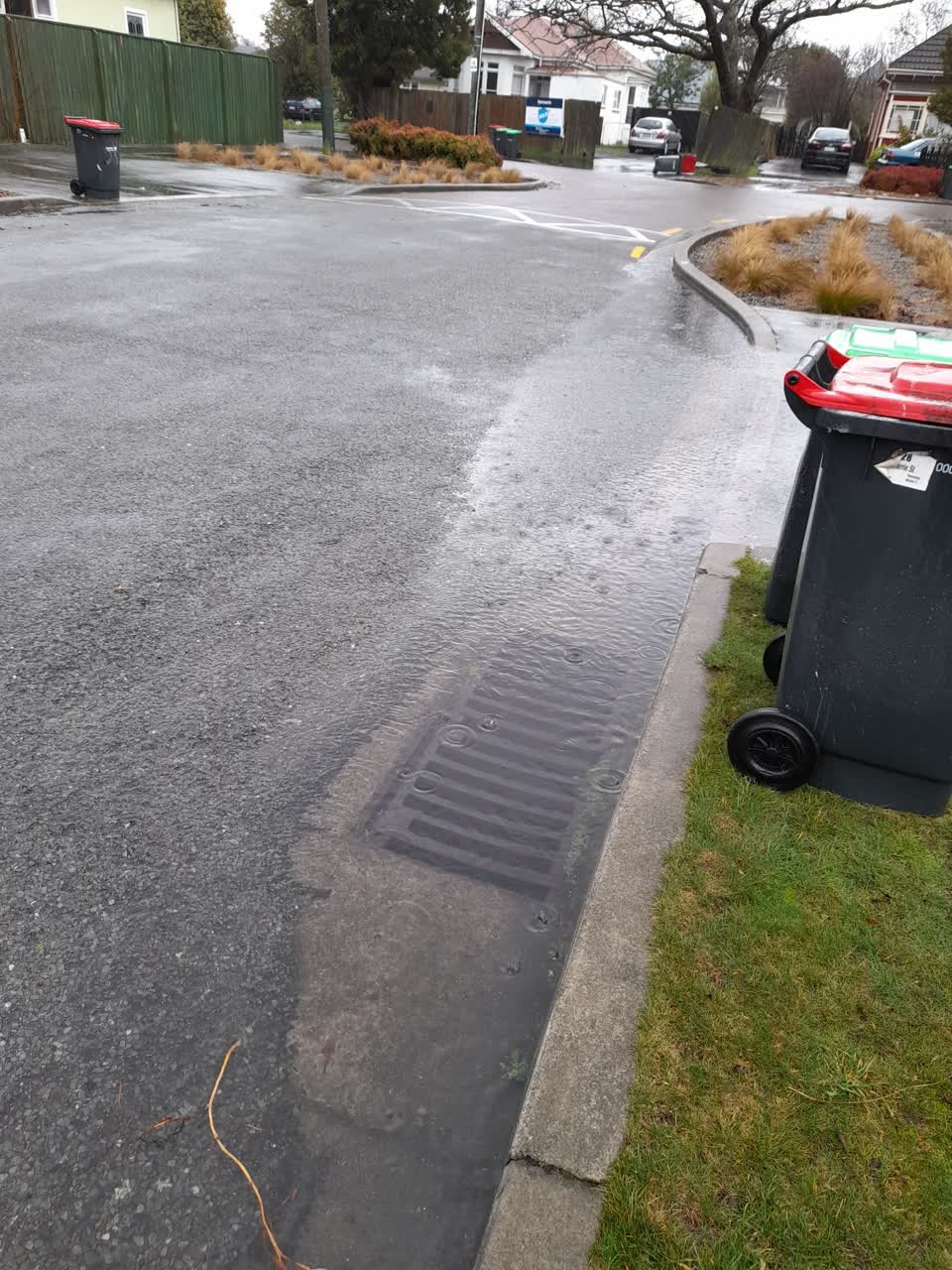 The photograph attached to this flooding report