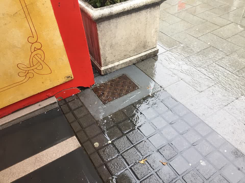 The photograph attached to this water leak report