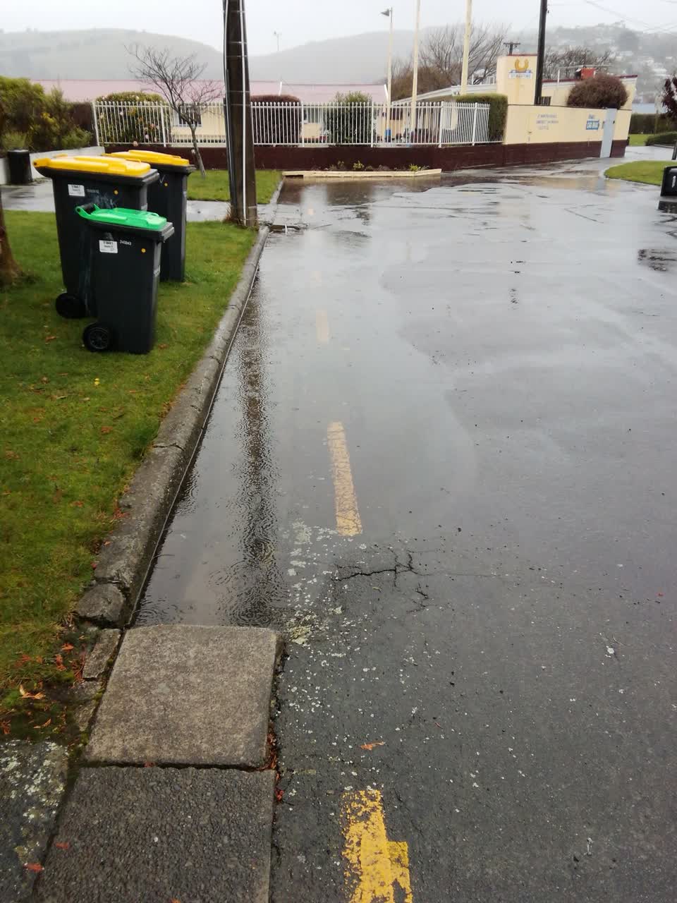 The photograph attached to this flooding report