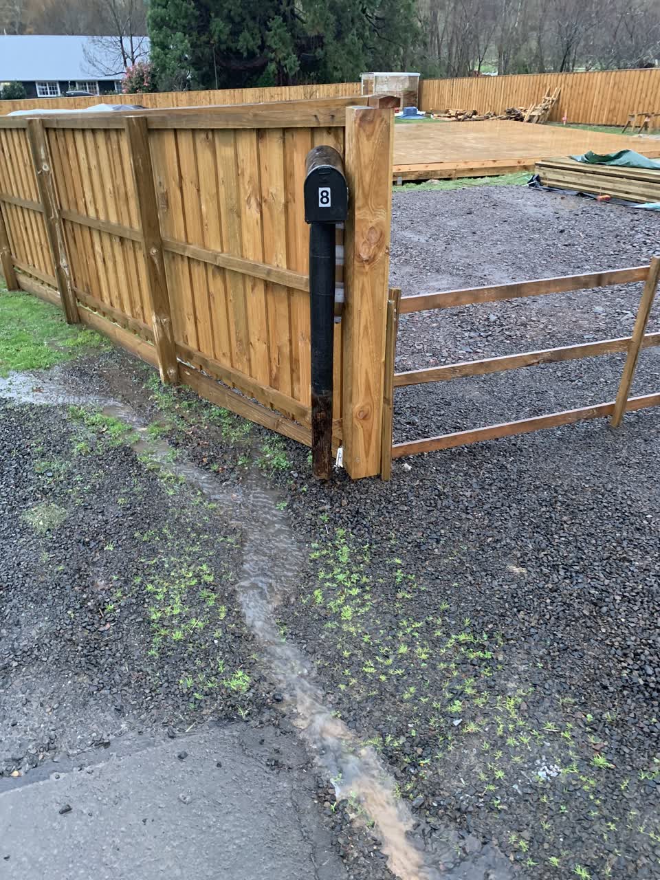 The photograph attached to this flooding report