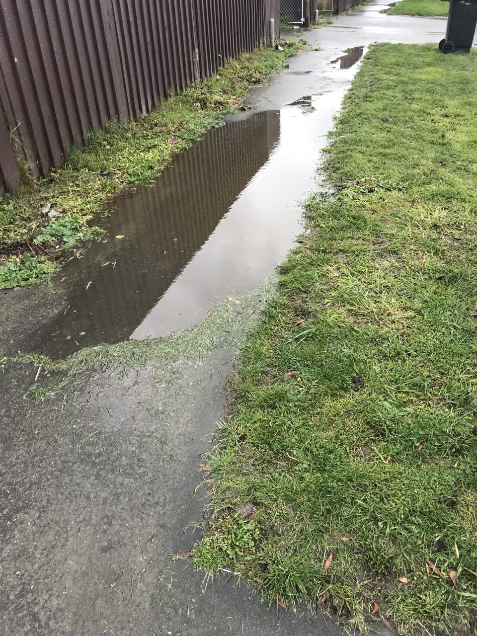 The photograph attached to this flooding report