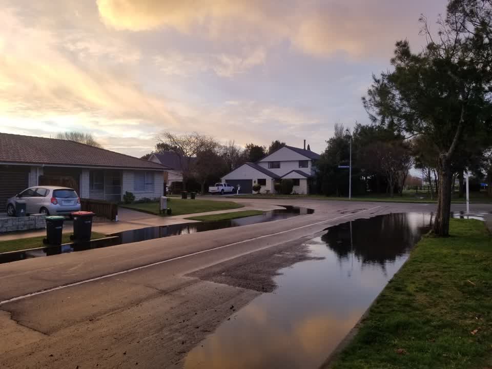The photograph attached to this flooding report