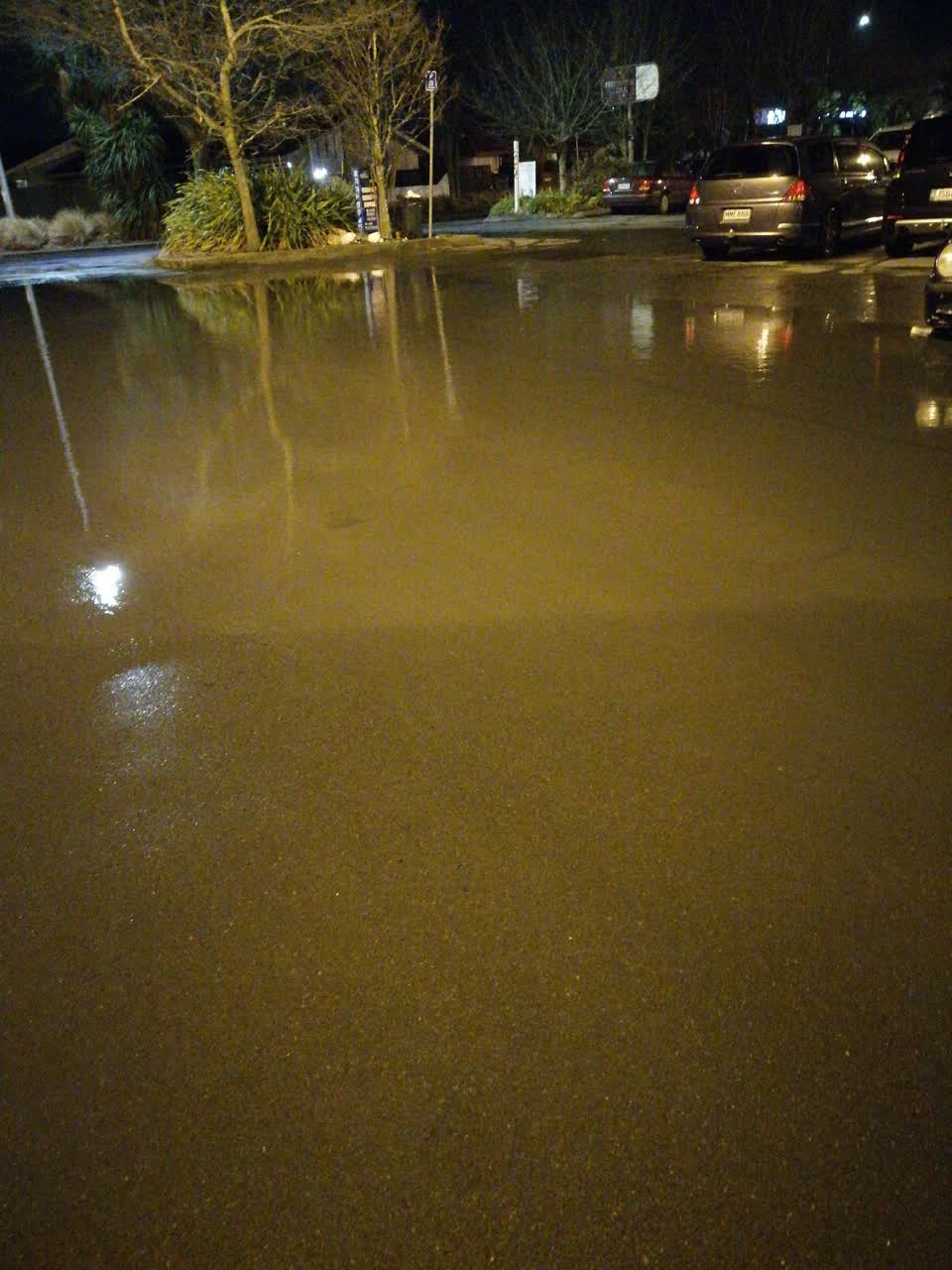 The photograph attached to this flooding report
