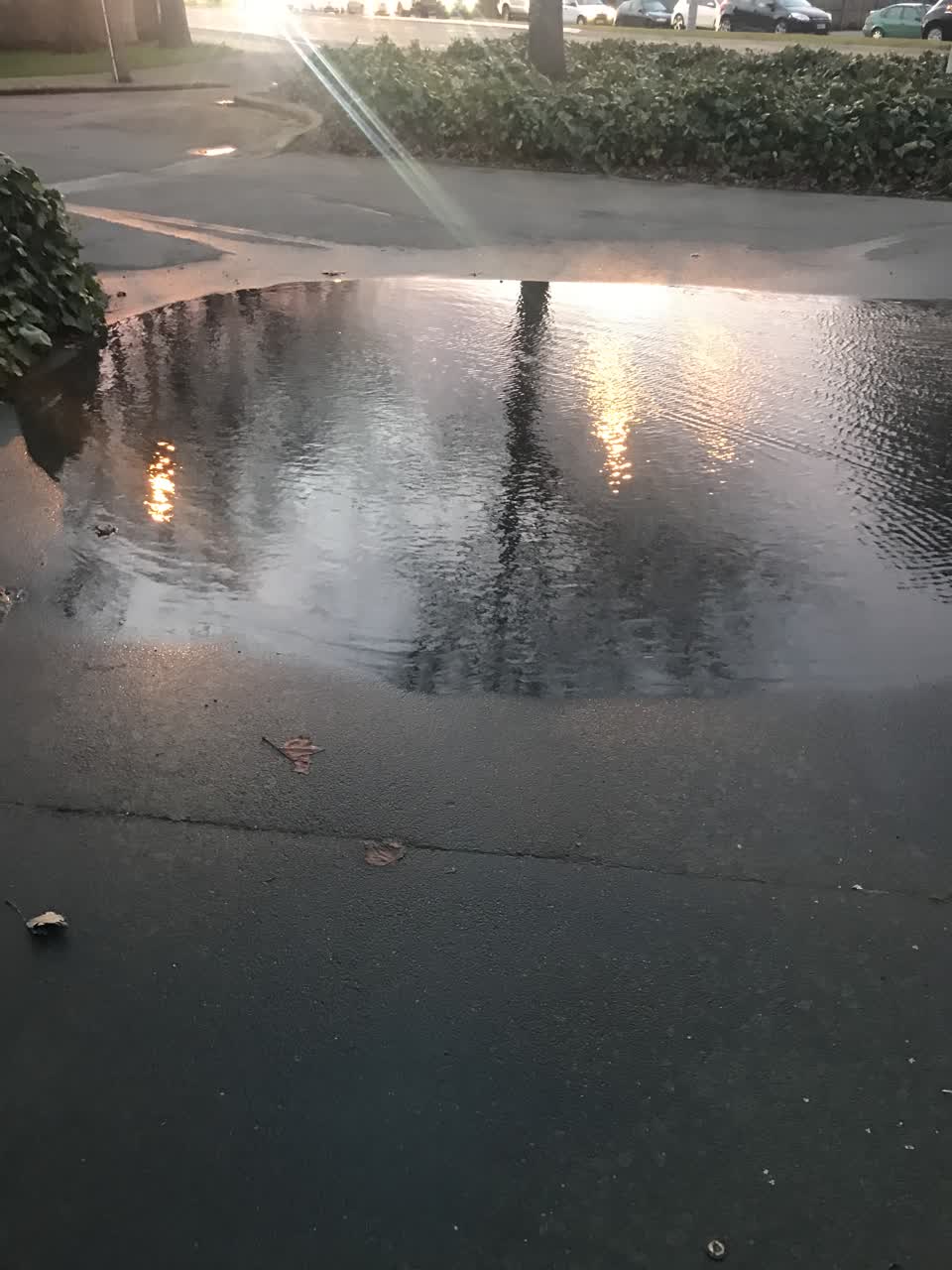 The photograph attached to this flooding report