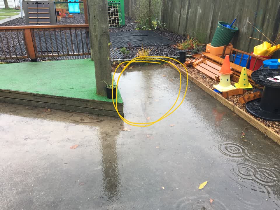 The photograph attached to this wastewater/stormwater report