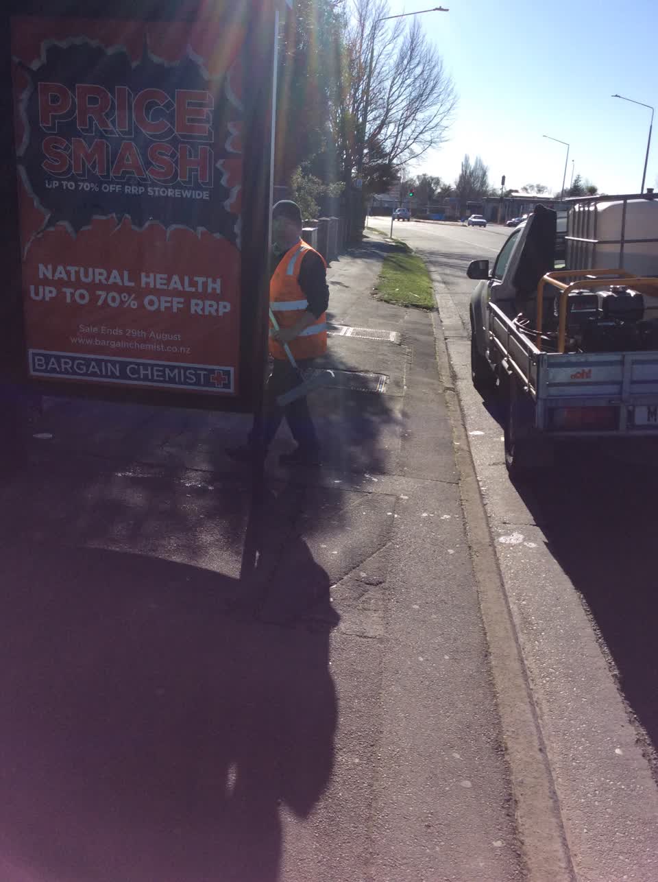 The photograph attached to this roading/streets report