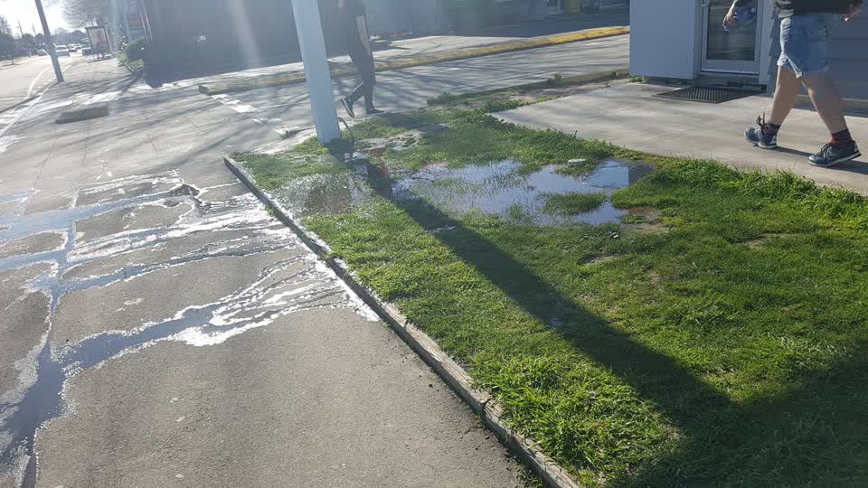 The photograph attached to this sewer - leak / blockage report