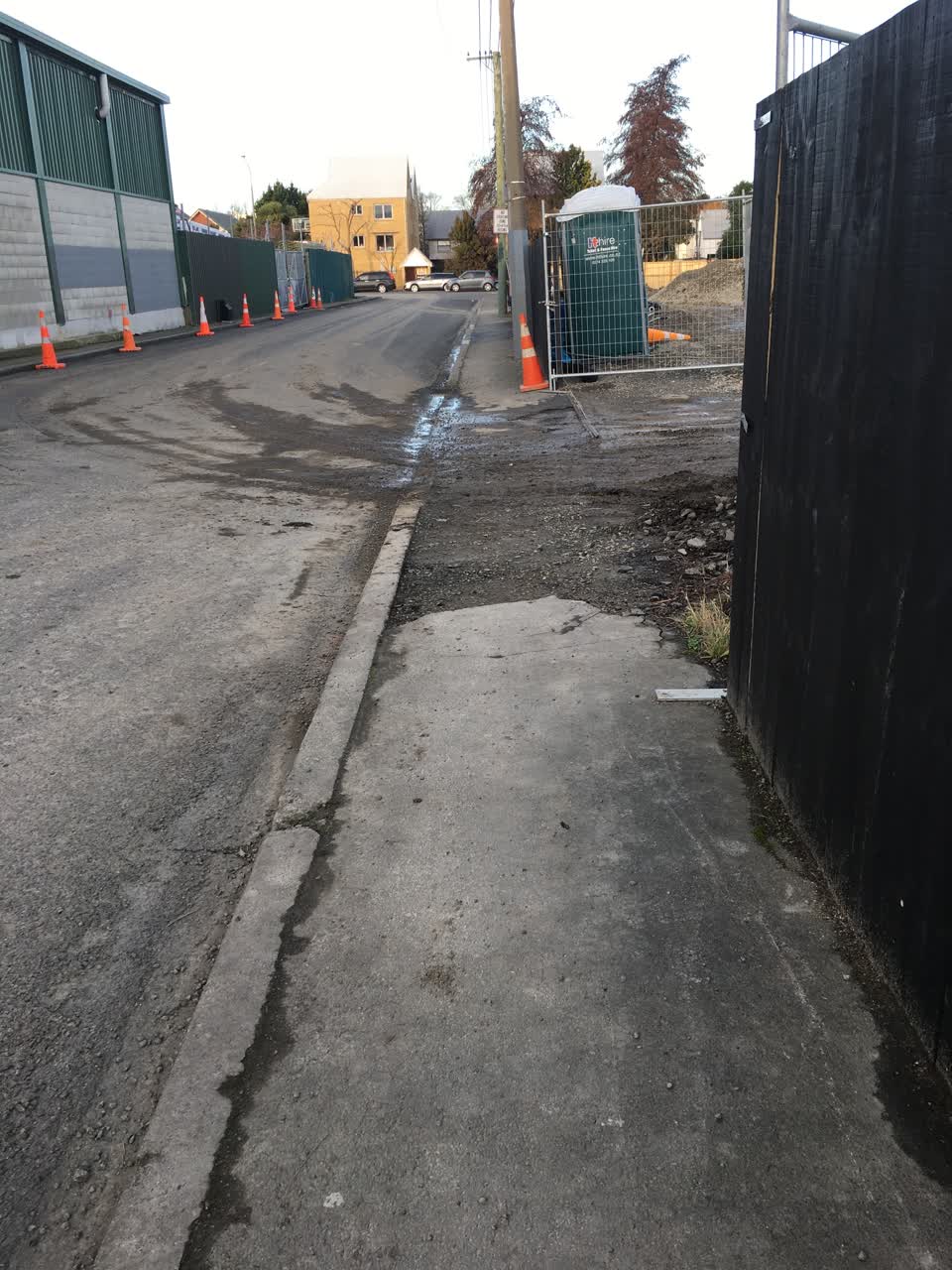 The photograph attached to this roading/streets report