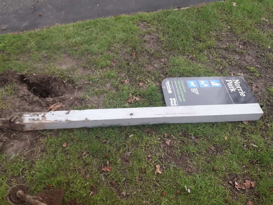 The photograph attached to this parks report