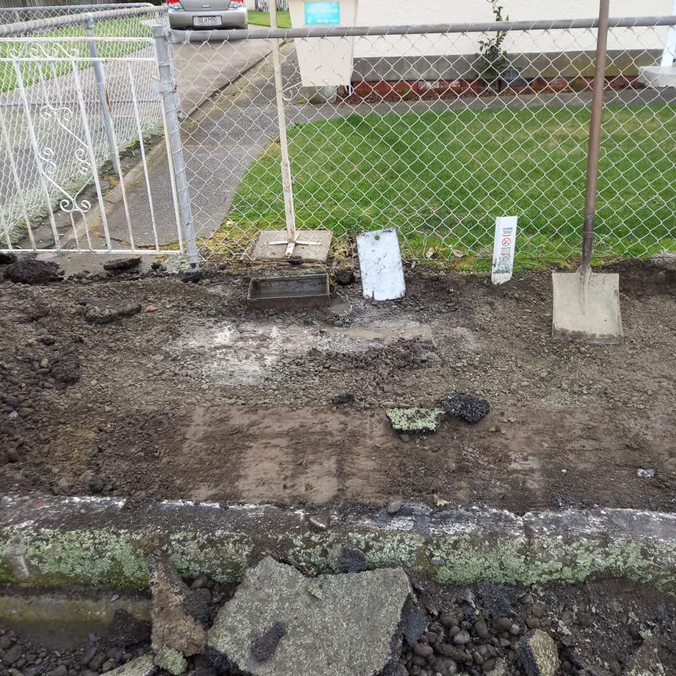 The photograph attached to this water leak report