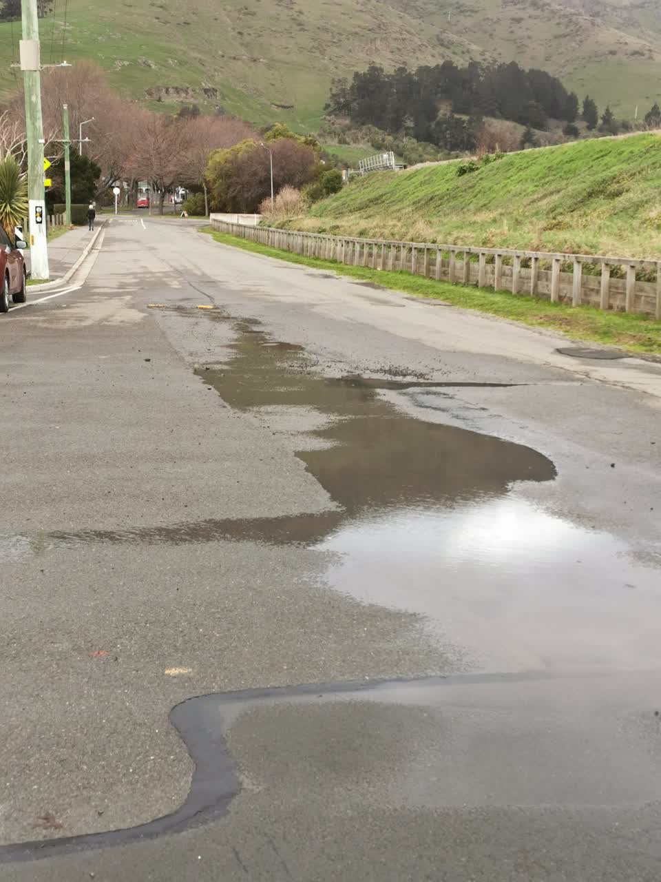 The photograph attached to this water leak report