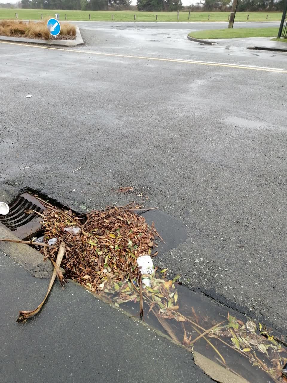 The photograph attached to this wastewater/stormwater report
