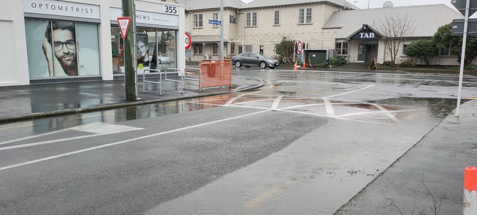 The photograph attached to this flooding report