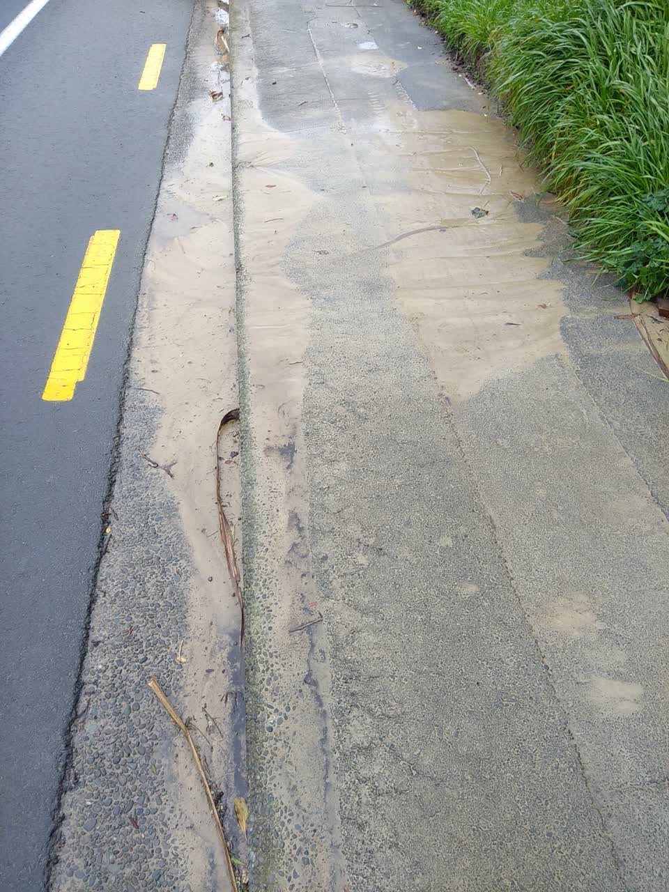 The photograph attached to this wastewater/stormwater report