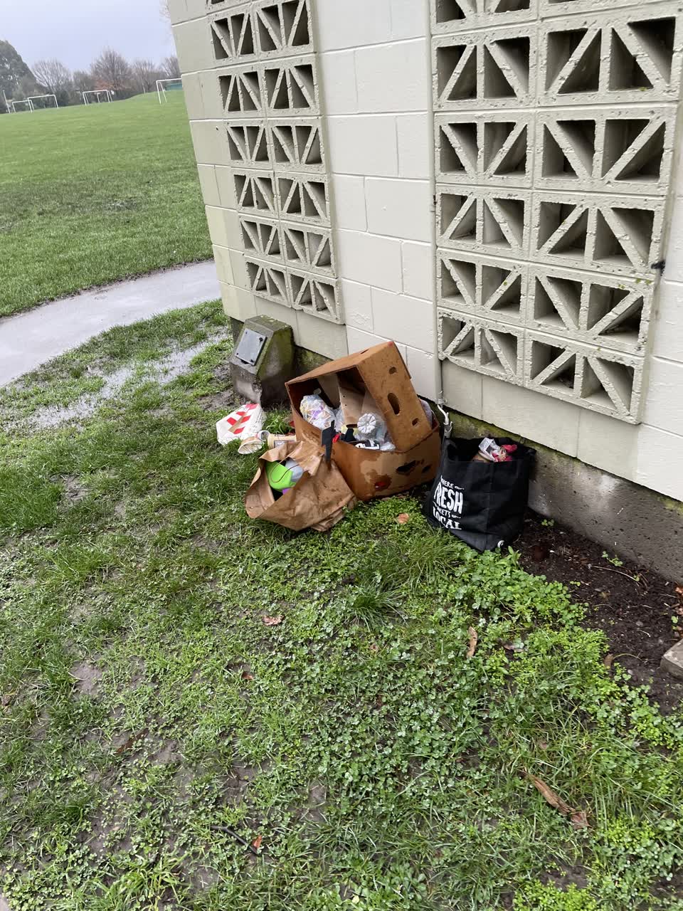 The photograph attached to this rubbish/recycling report