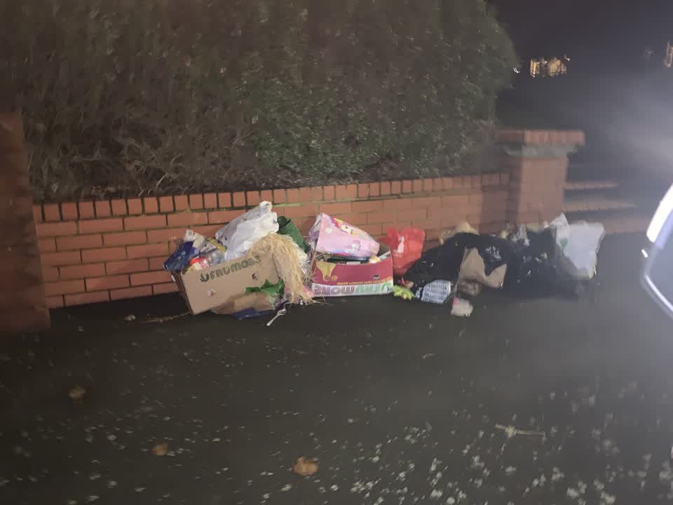 The photograph attached to this rubbish/recycling report