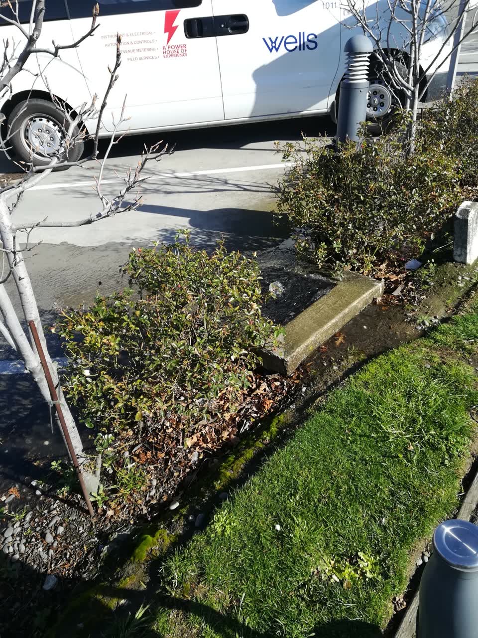 The photograph attached to this water leak report