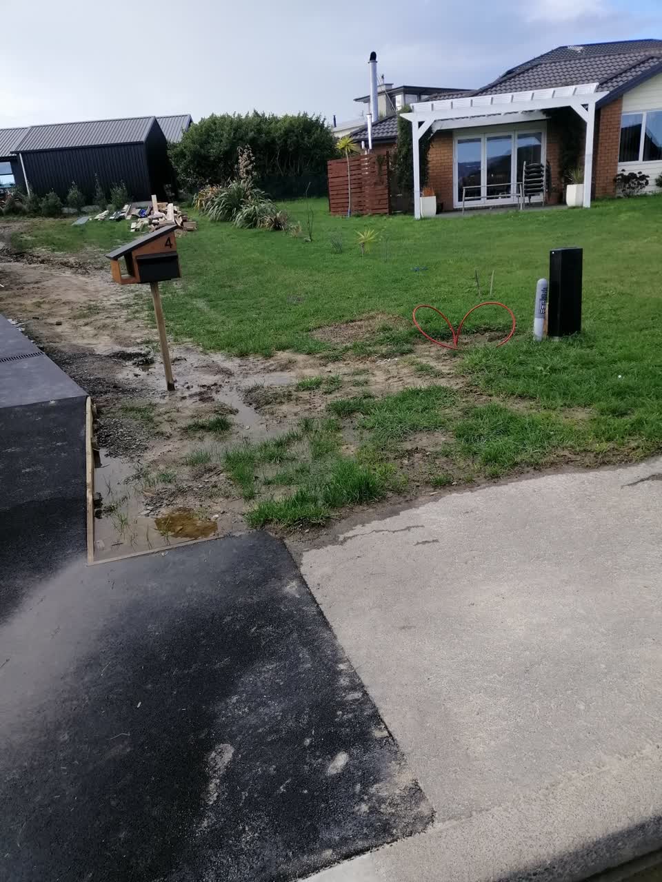 The photograph attached to this water leak report
