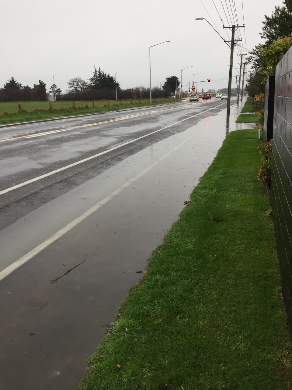 The photograph attached to this flooding report