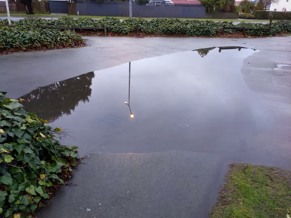 The photograph attached to this wastewater/stormwater report