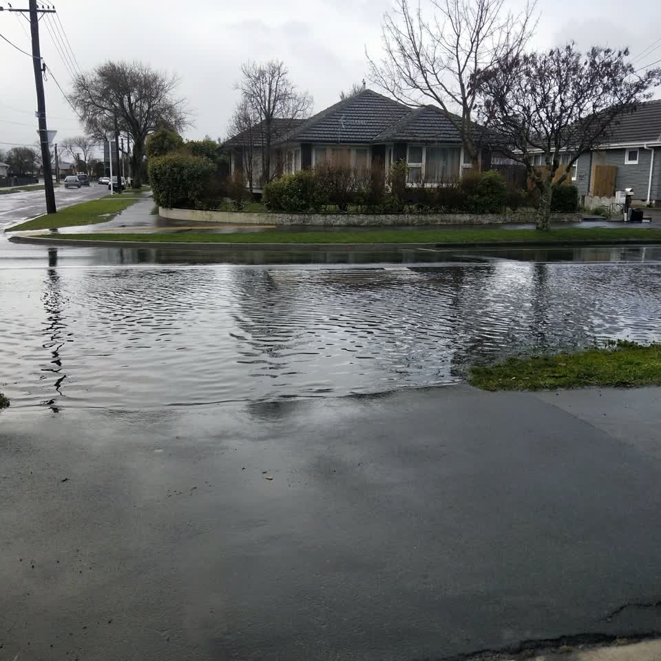 The photograph attached to this flooding report