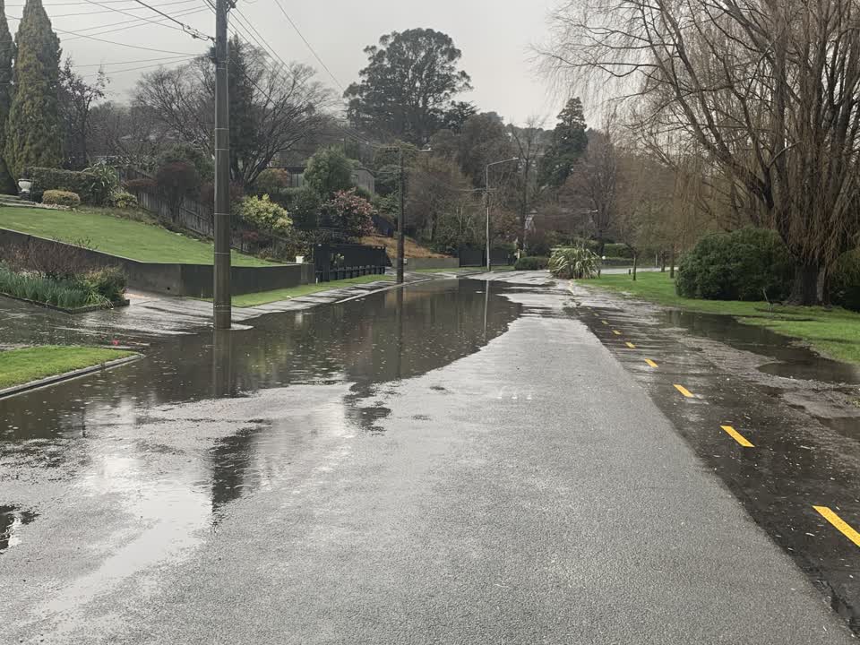 The photograph attached to this flooding report