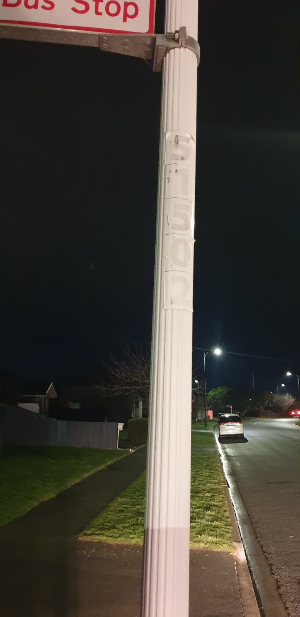 The photograph attached to this roading/streets report
