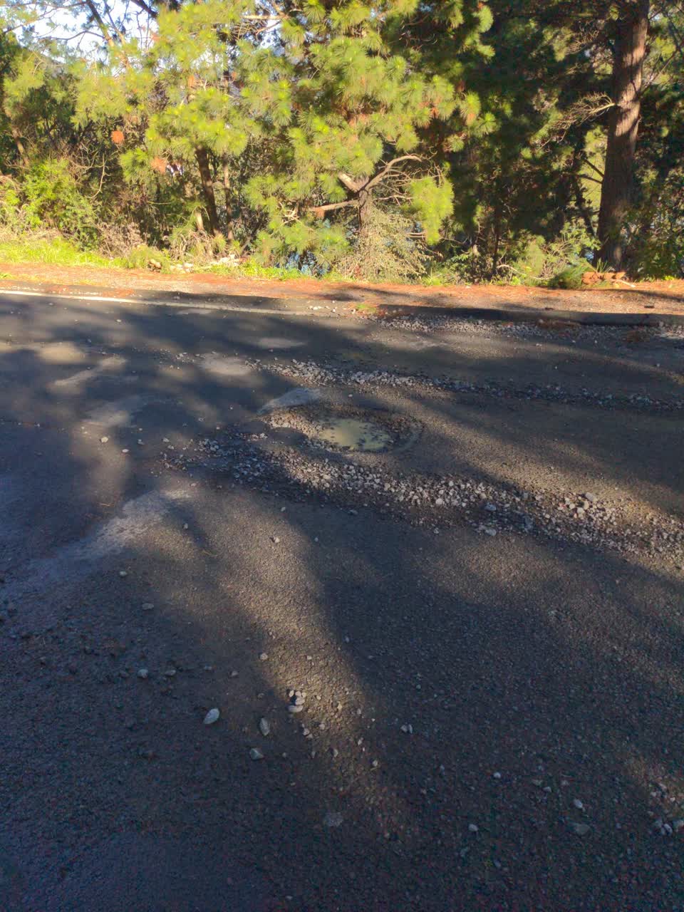 The photograph attached to this roading/streets report
